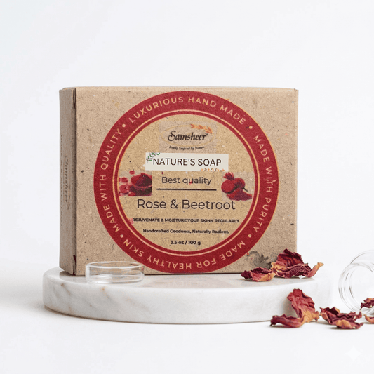 Rose & Beetroot Natural Body Soap