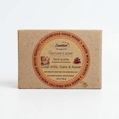 Goat Milk & Kesar Natural Body Soap
