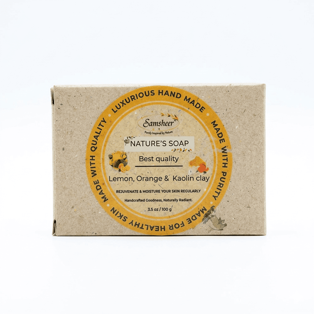 Lemon, Orange & Kaolin Clay Natural Body Soap