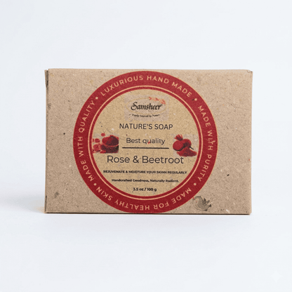 Rose & Beetroot Natural Body Soap