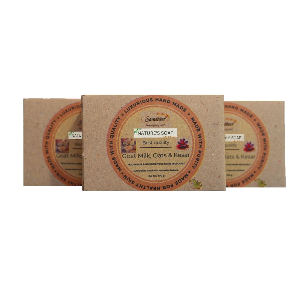 Goat Milk & Kesar Natural Body Soap
