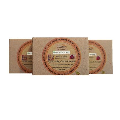 Goat Milk & Kesar Natural Body Soap