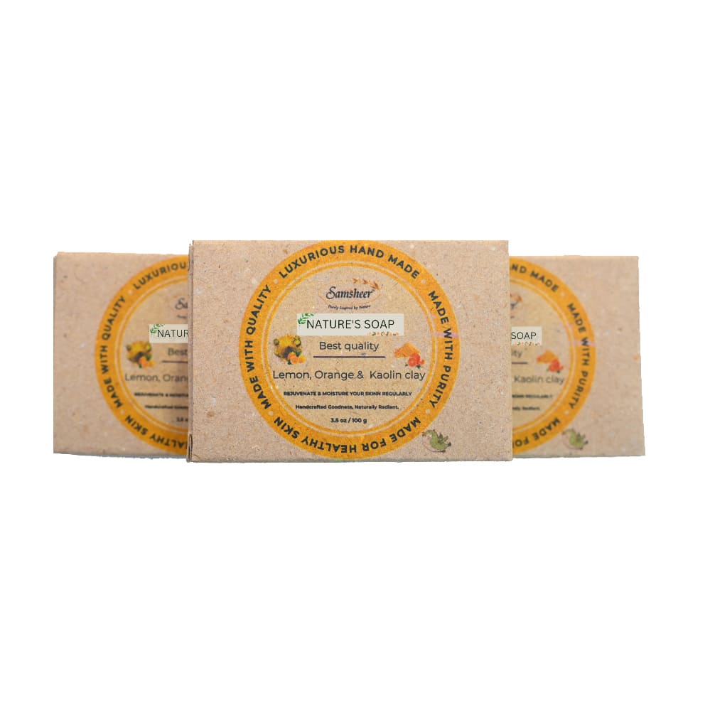 Lemon, Orange & Kaolin Clay Natural Body Soap