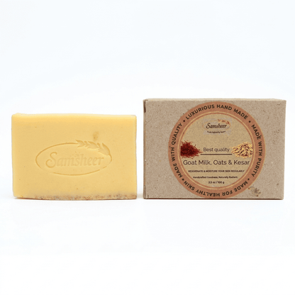 Goat Milk & Kesar Natural Body Soap