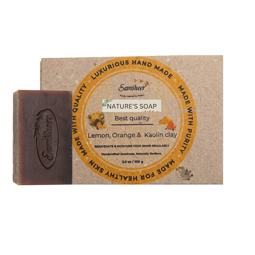 Lemon, Orange & Kaolin Clay Natural Body Soap