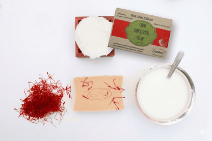 Milk, Oats & Kesar Cold Process Natural Body Soap
