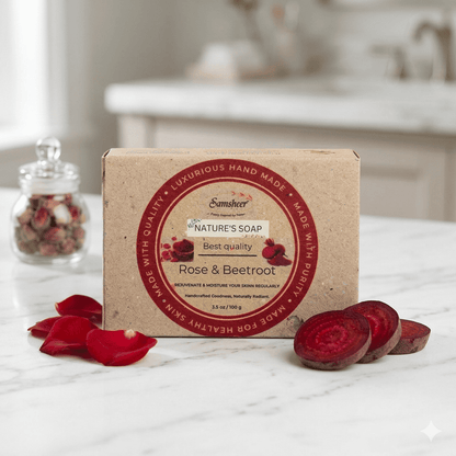 Rose & Beetroot Natural Body Soap