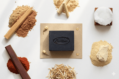 Red & White Sandalwood Cold Process Natural Body Soap