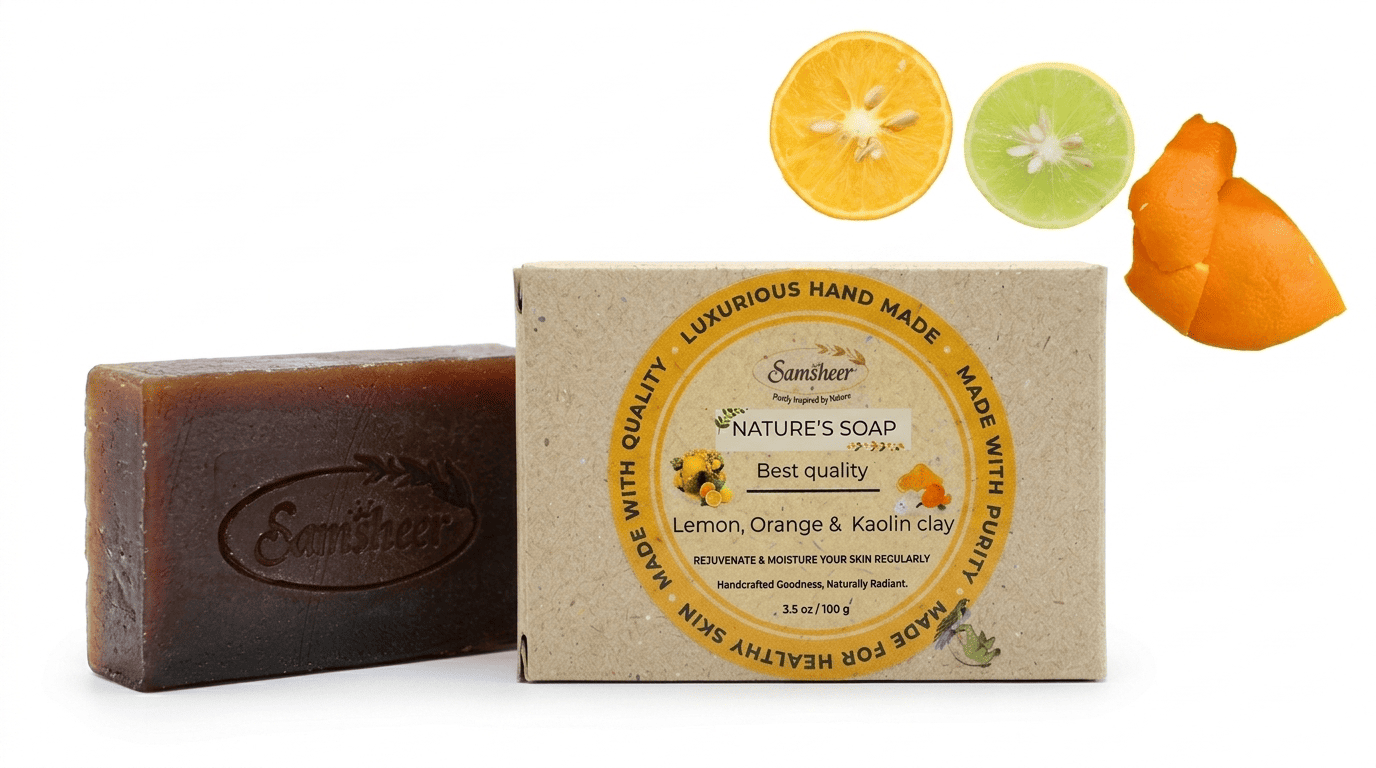 Lemon, Orange & Kaolin Clay Natural Body Soap