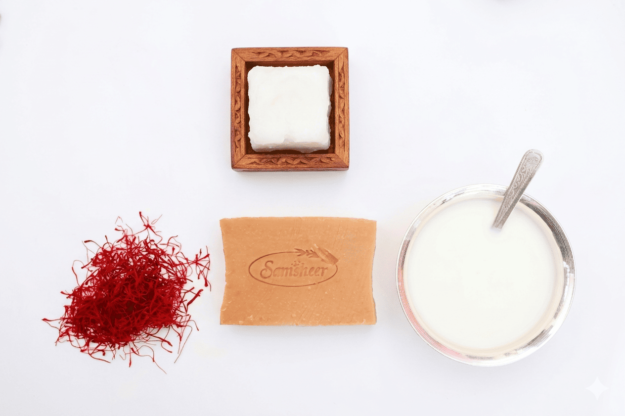Milk, Oats & Kesar Cold Process Natural Body Soap