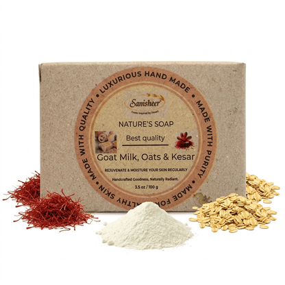 Goat Milk & Kesar Natural Body Soap