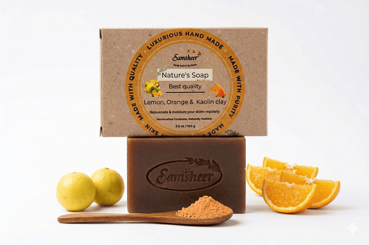 Lemon, Orange & Kaolin Clay Natural Body Soap
