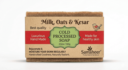 Milk, Oats & Kesar Cold Process Natural Body Soap