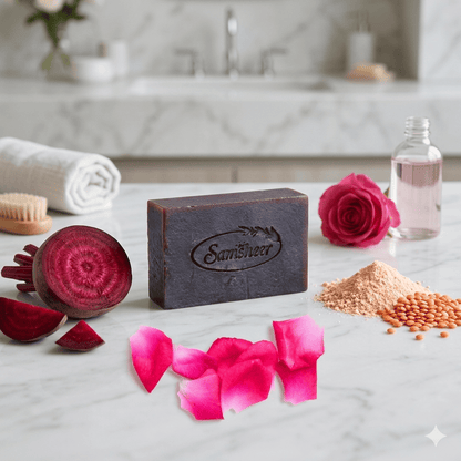 Rose & Beetroot Natural Body Soap