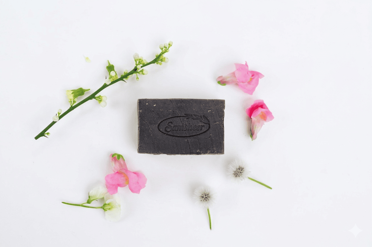 Red & White Sandalwood Cold Process Natural Body Soap
