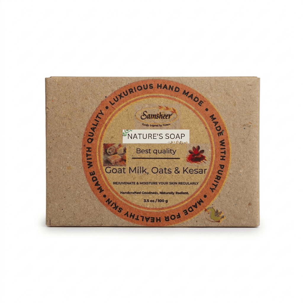 Goat Milk & Kesar Natural Body Soap
