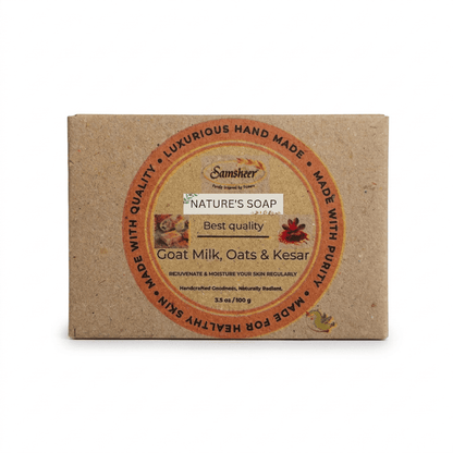 Goat Milk & Kesar Natural Body Soap