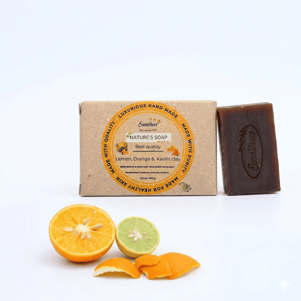 Lemon, Orange & Kaolin Clay Natural Body Soap