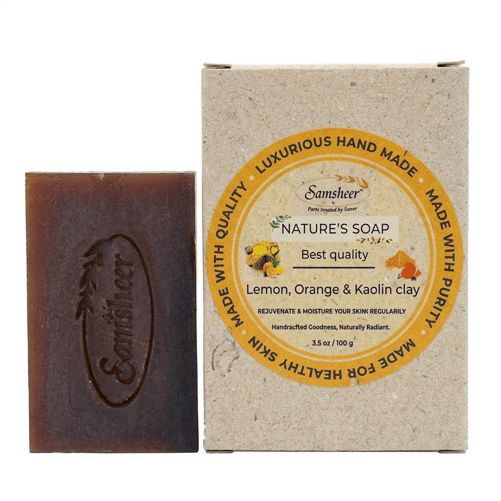 Lemon, Orange & Kaolin Clay Natural Body Soap