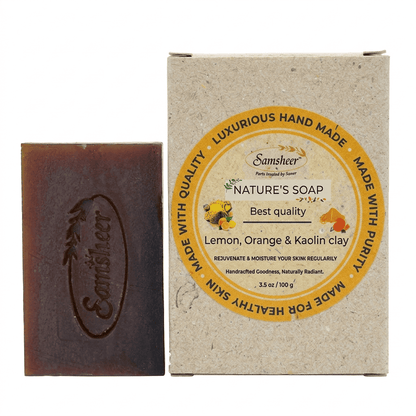 Lemon, Orange & Kaolin Clay Natural Body Soap