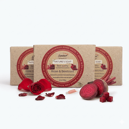 Rose & Beetroot Natural Body Soap