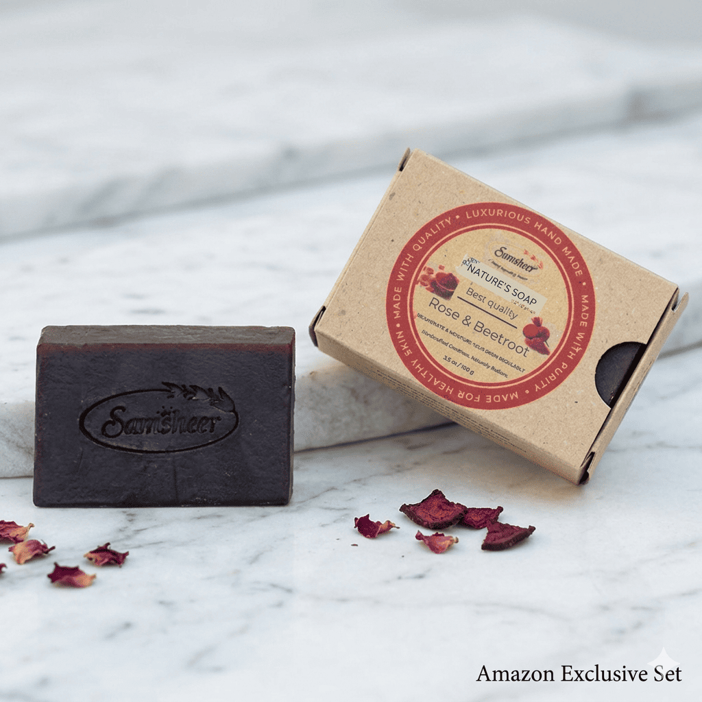 Rose & Beetroot Natural Body Soap